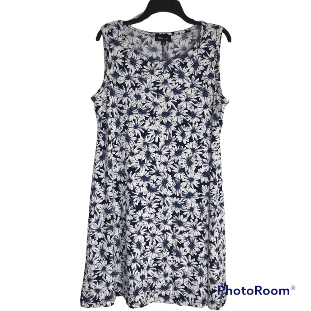 Daisy Flower Sleeveless Summer Casual Dress